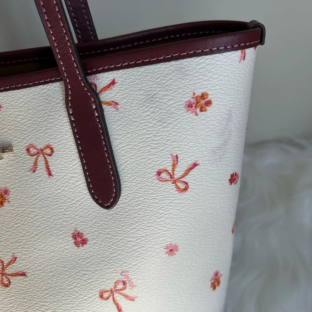 SOLD!Coach Mini Tote City with Bow Tie Print - Picture 9 of 11